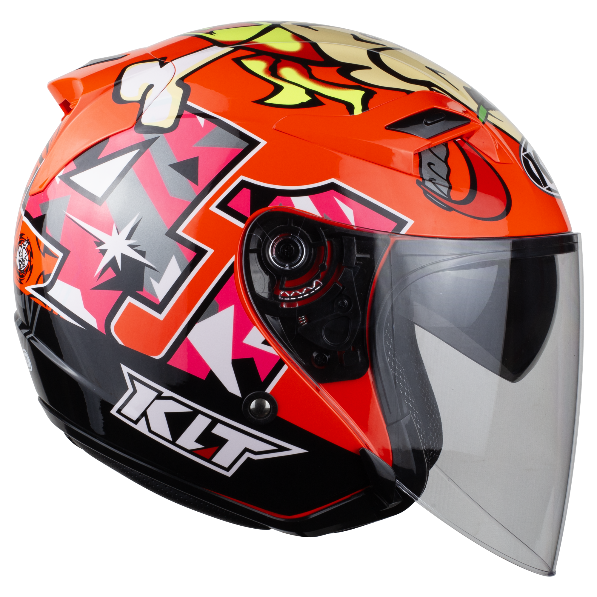 Mũ 3/4 Đầu KLT A36 - Tem 21 Đỏ
